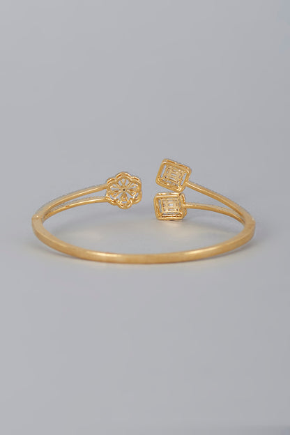 Gold Finish Zircon Bracelet