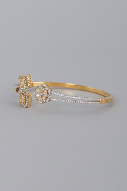 Gold Finish Zircon Bracelet