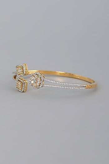 Gold Finish Zircon Bracelet