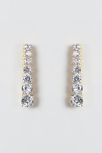 Gold Finish Zircon Choker Necklace Set