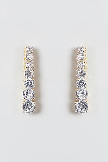 Gold Finish Zircon Choker Necklace Set