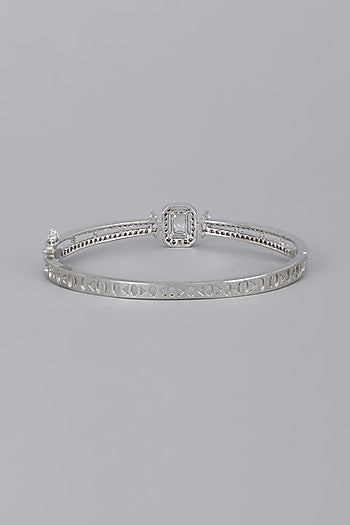 White Finish Zircon Bracelet