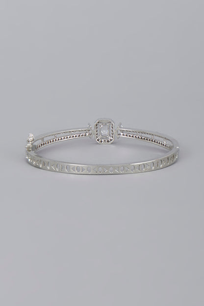 White Finish Zircon Bracelet