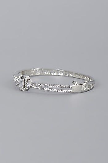 White Finish Zircon Bracelet