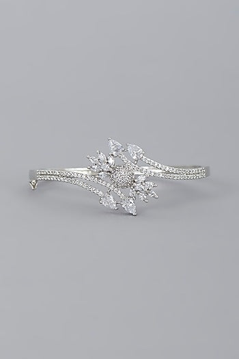White Finish Zircon  Bracelet