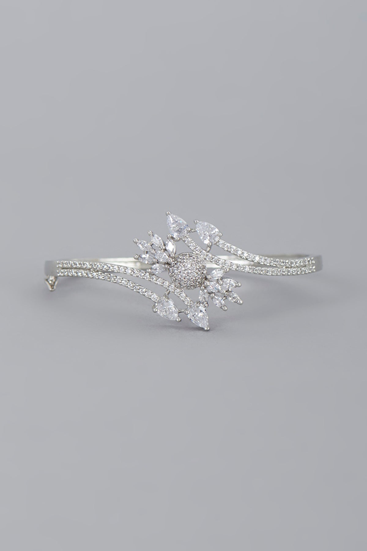 White Finish Zircon  Bracelet
