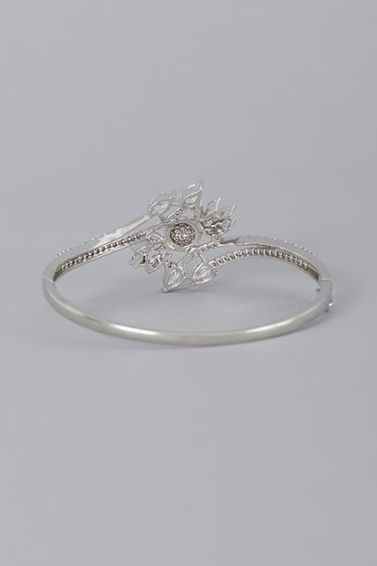 White Finish Zircon  Bracelet