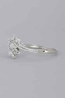 White Finish Zircon  Bracelet