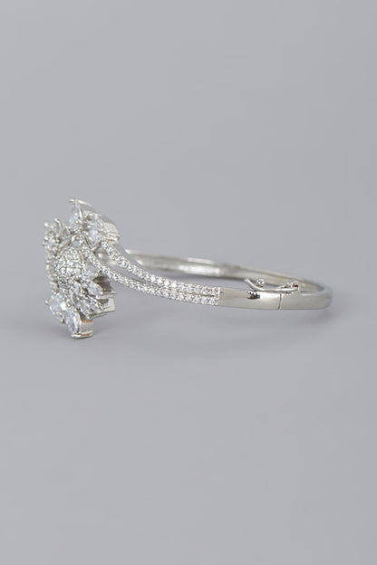White Finish Zircon  Bracelet