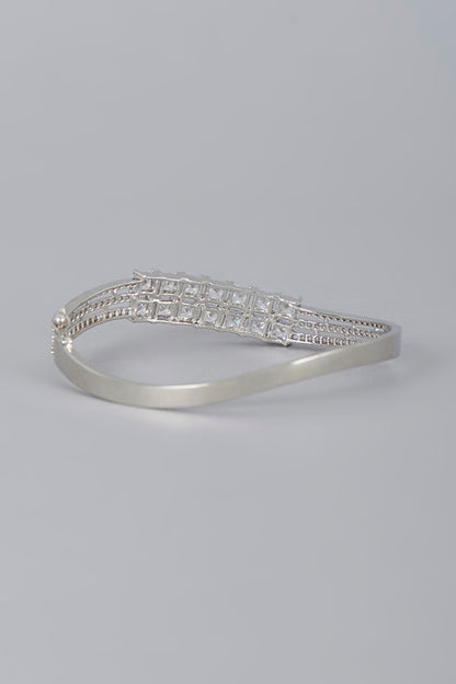 White Finish Zircon Bracelet