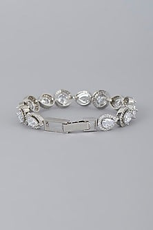 White Finish Zircon Bracelet