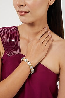 Gold Finish Zircon Bracelet