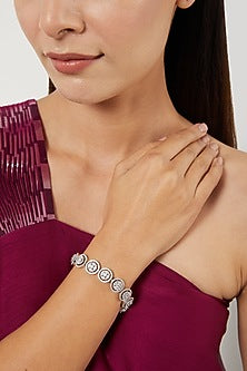 White Finish Zircon Bracelet