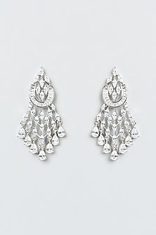 White Finish Zircon Necklace Set