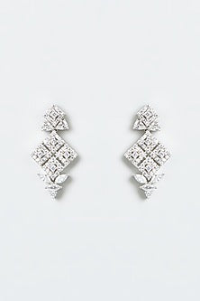 White Finish Zircon Necklace Set