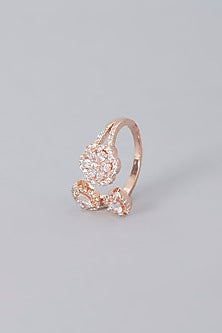 Rose Gold Finish Zircon  Ring