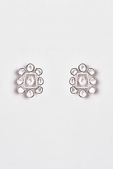 White Finish Zircon Layered Necklace Set