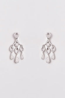 White Finish Zircon Necklace Set