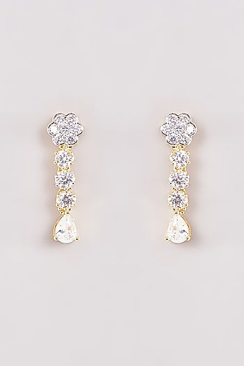 Gold Finish Zircon Necklace Set
