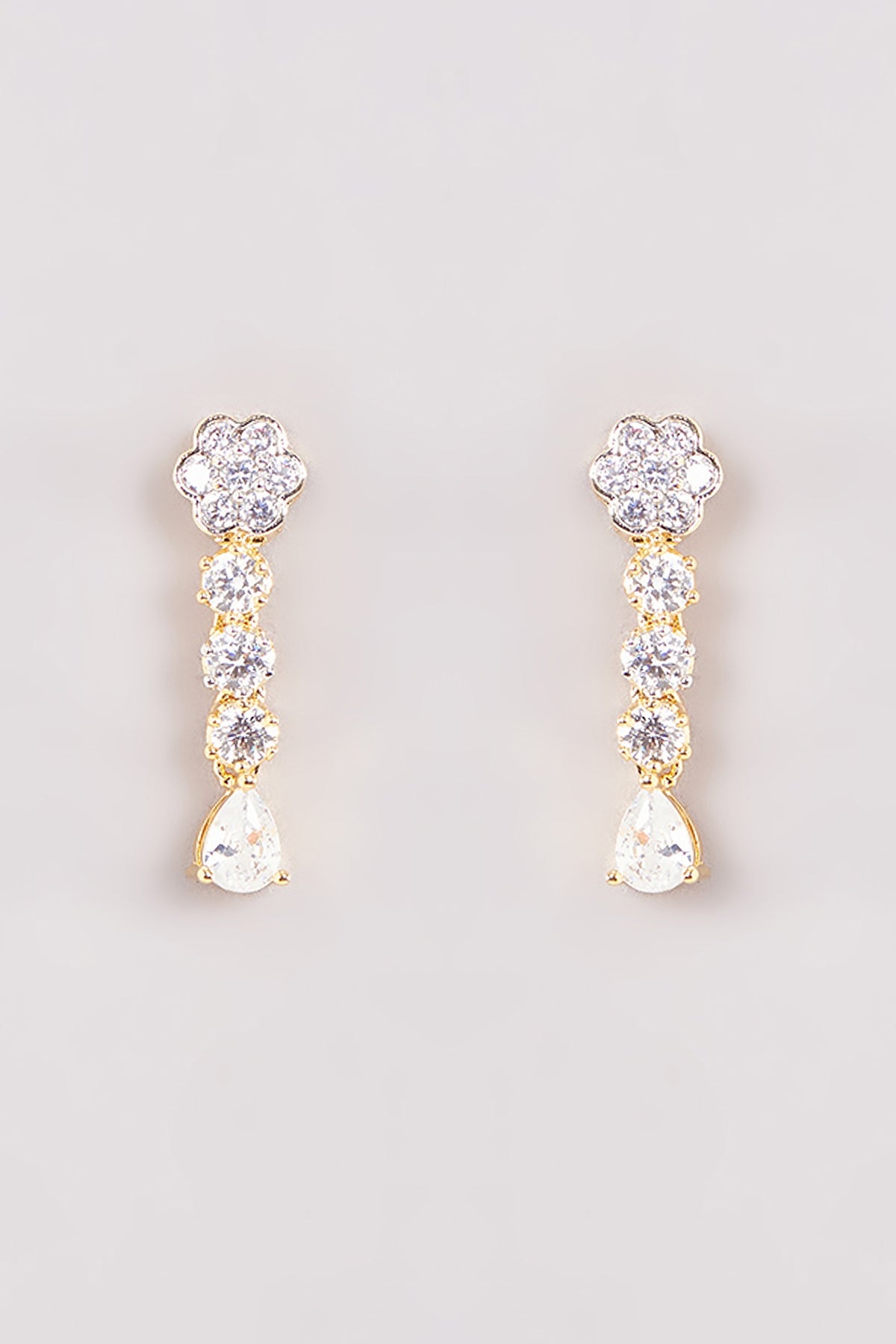 Gold Finish Zircon Necklace Set
