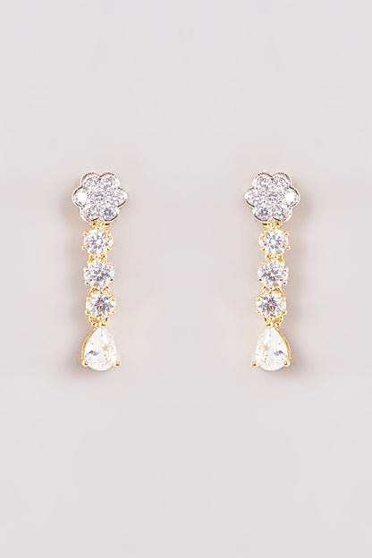 Gold Finish Zircon Necklace Set