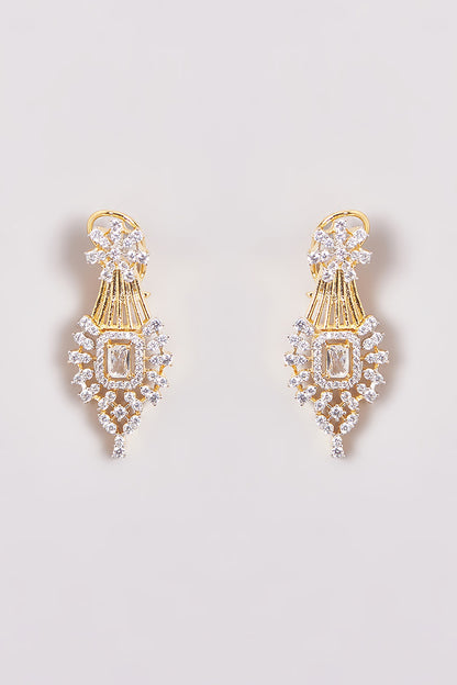 Gold Finish Zircon Necklace Set