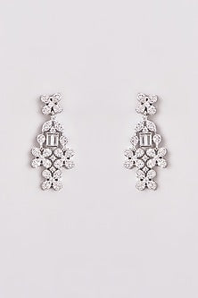White Finish Zircon Necklace Set