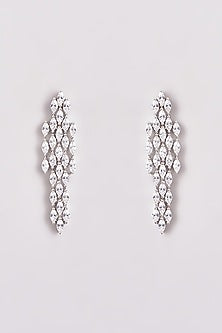 White Finish Zircon Necklace Set