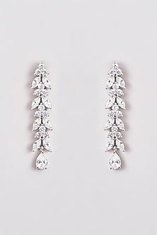 White Finish Zircon Necklace Set