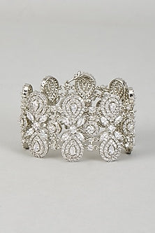 White Finish Zircon Bracelet