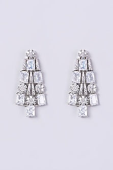 White Finish Zircon Necklace Set