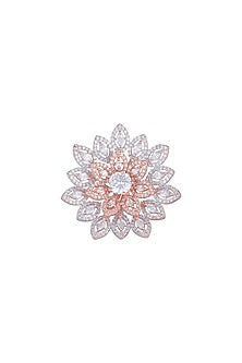 Rose Gold Finish Diamond Ring