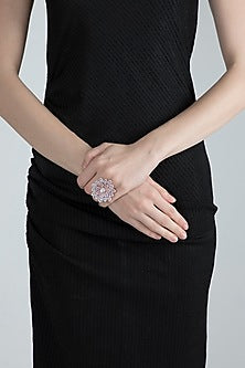 Rose Gold Finish Diamond Ring