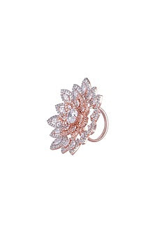 Rose Gold Finish Diamond Ring