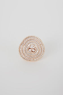 Rose Gold Finish Diamond Ring