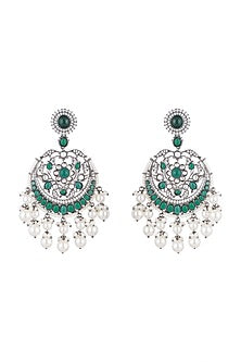 Black Finish Antique Style Earrings