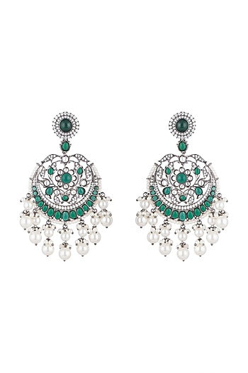 Black Finish Antique Style Earrings