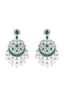 Black Finish Antique Style Earrings