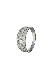 White Finish Diamond Bangle