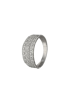 White Finish Diamond Bangle