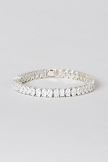 White Finish Zircon Bracelet