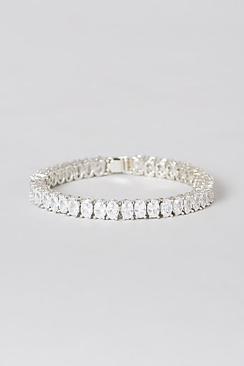 White Finish Zircon Bracelet