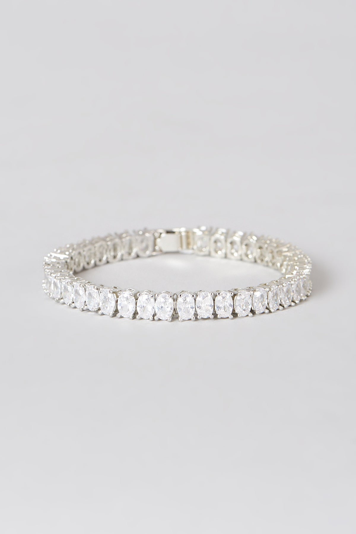 White Finish Zircon Bracelet