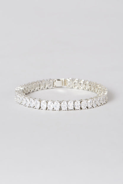 White Finish Zircon Bracelet
