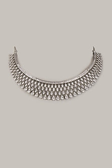 White Finish Zircon Necklace