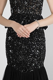 White Finish Flexible Diamond Bracelet