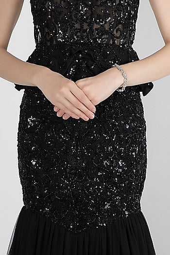 White Finish Flexible Diamond Bracelet