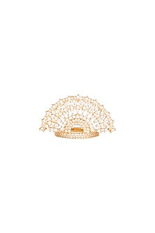 Gold Finish Diamond Ring