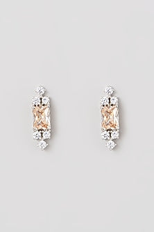 White Finish Zircons Necklace Set