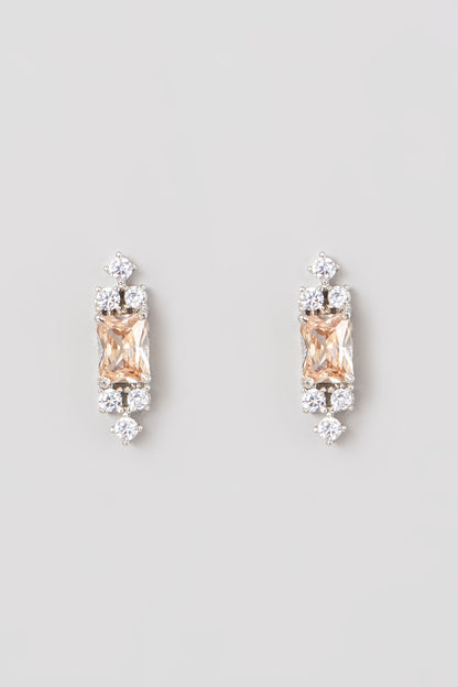 White Finish Zircons Necklace Set
